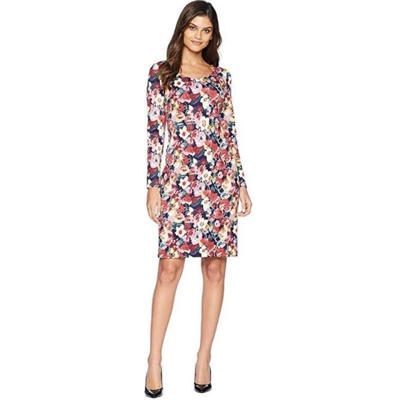 BETSY JOHNSON Long Sleeve Floral Dress - Picture 4 of 9